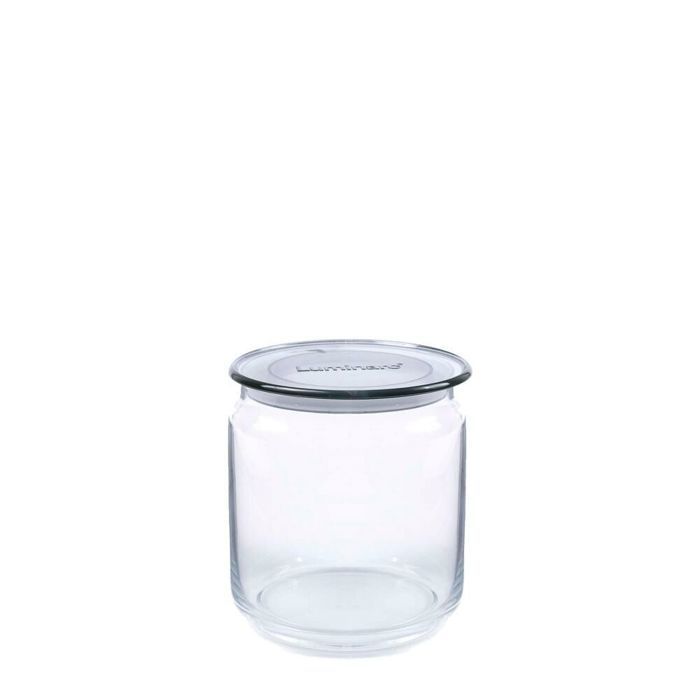Pot jar - LUMINARC - Plano grey - 0,75 L - Couvercle - Rangement élégant