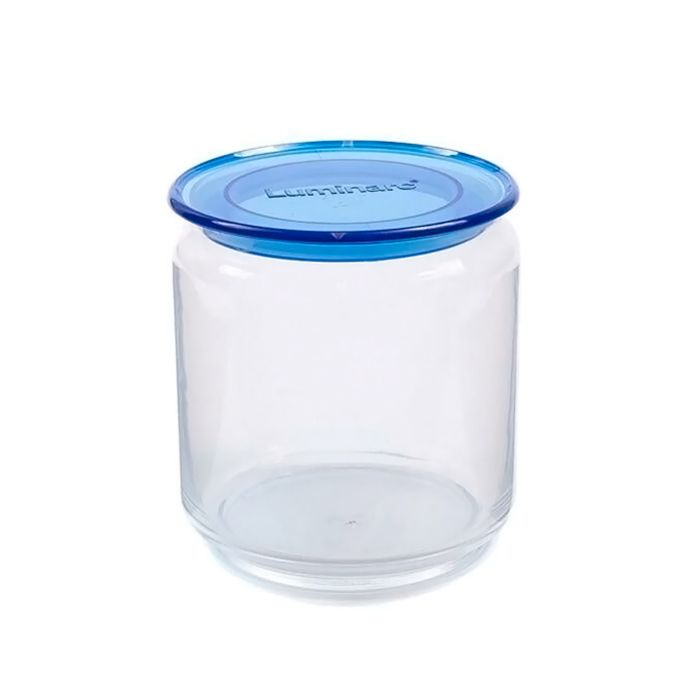 Pot jar 0,75 L - LUMINARC - Plano blue - Couleur: Bleu - Design hermétique - Idéal pour stockage