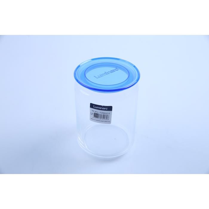 Pot jar 1 L - LUMINARC - Plano blue - Design hermétique - Couleur élégante - Pratique