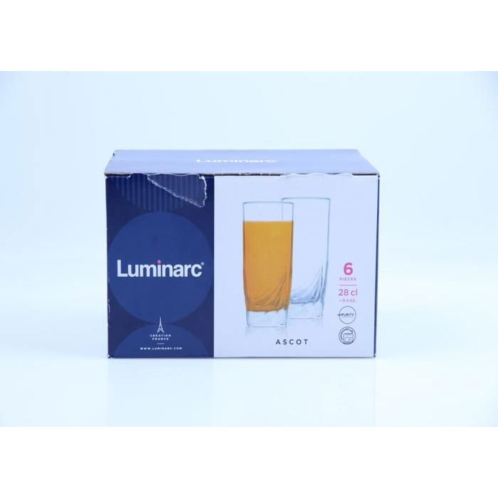 6 Verres - LUMINARC - Ascot FH - 28cl - Transparent - Classique