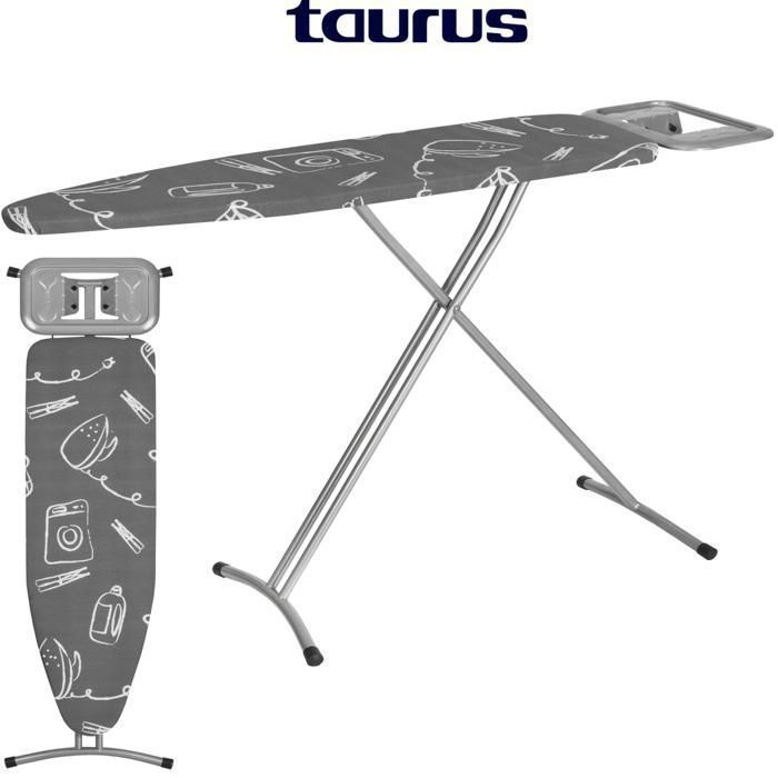 Table à Repasser Argenta 100% Cotton Grande Surface 110X32cm Hauteur Réglable
