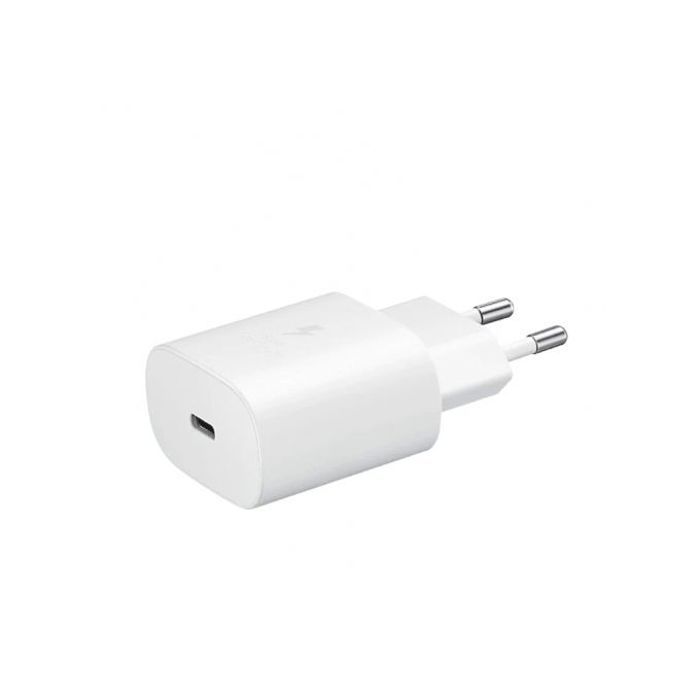 adaptateur chargeur Port USB-C, charge rapide 25 W, blanc