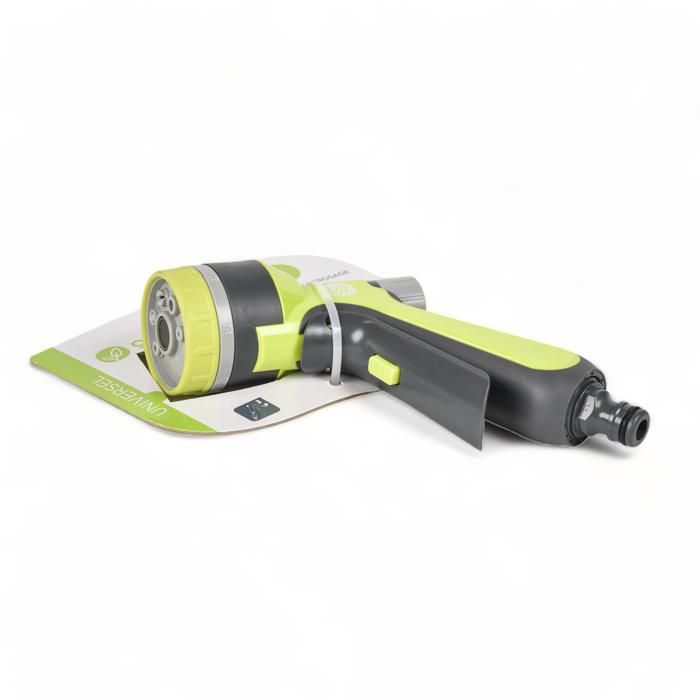 PISTOLET D'AROSAGE ALUMINIUM 21CM 10 MOTIF ABS ALU