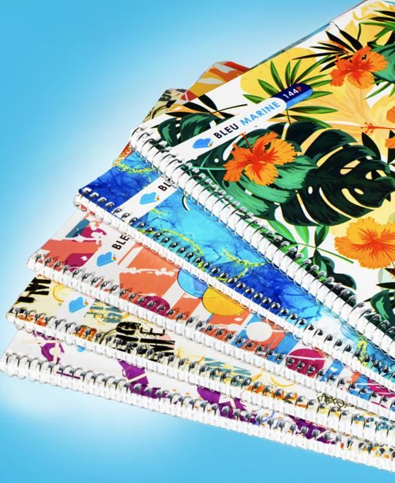 Cahier - BLEU MARINE - A5 - 144 pages - Couverture 250g - Mixte