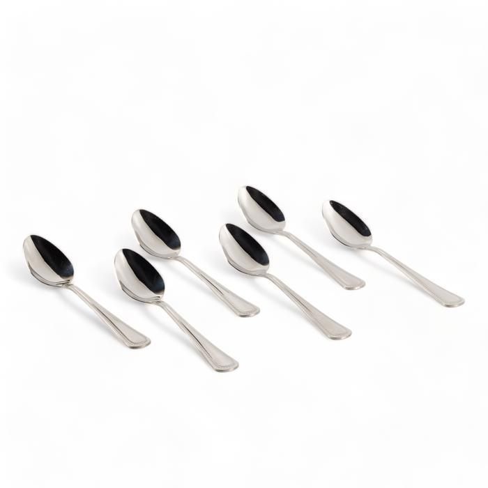 Cuillères de table - BO - Set de 6 - Inox - Élégantes - Résistantes à la corrosion