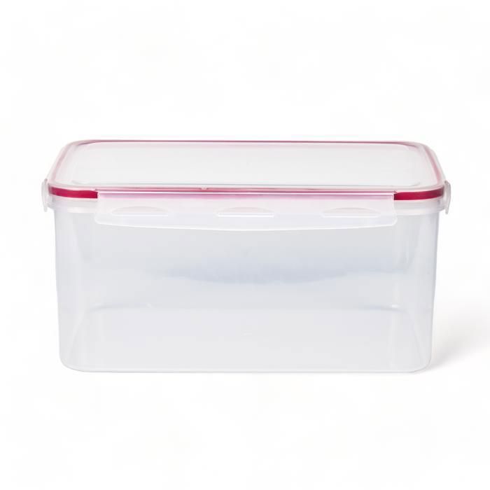 Boite alimentaire - Essentiel - 30 cm x 21 cm x 12 cm - 6,3L - Rouge - Rectangulaire - Compatible lave-vaisselle
