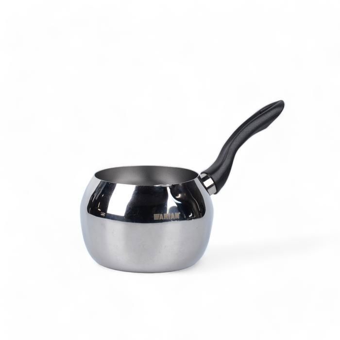 Casserole à Lait - HASHEVER - 900 ml - Acier Inoxydable - Poignée Ergonomique - Anti-adhésif