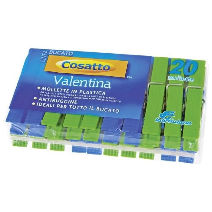 Pince a linge julia 20pcs vert