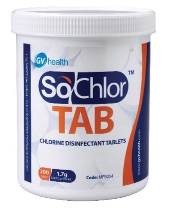 SoChlor TAB 1.7g (200 Tablets per Tub/unit)