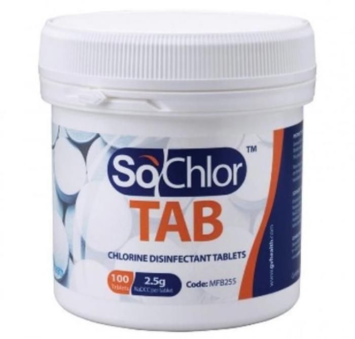 SoChlor TAB 2.5g (100 Tablets per Tub/unit)