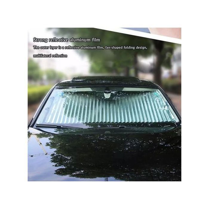 Couvre prolonge automatique Pare-brise réglable protège soleil voiture 155x70cm