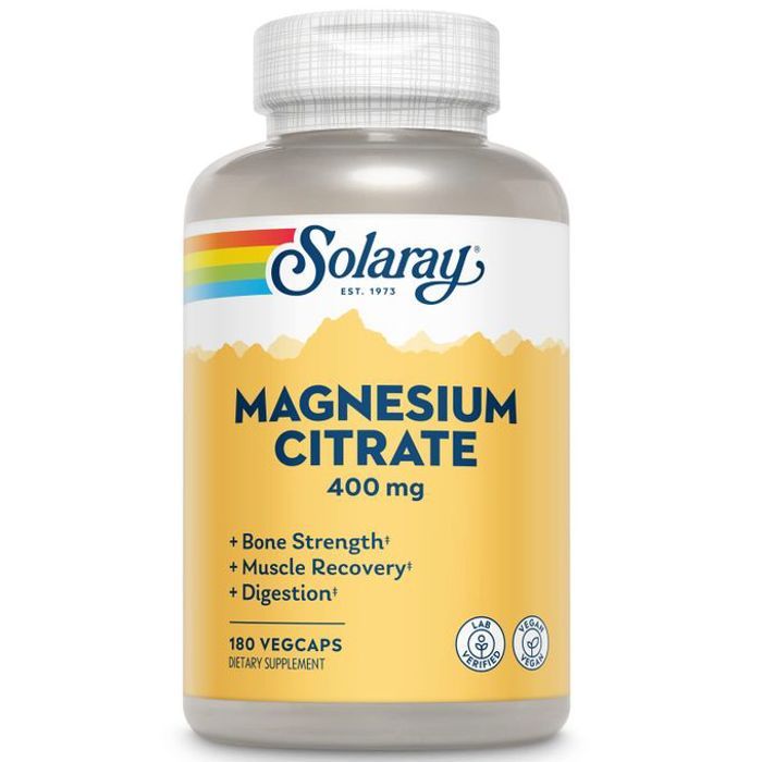 Citrat de magnésium, 400 mg - 180 gélules végétales