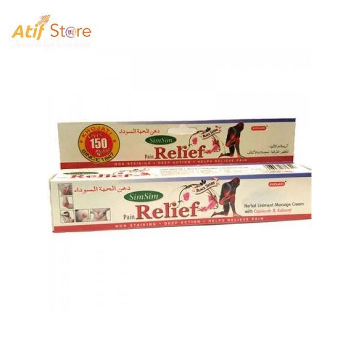 Simsim Pain Relief Herbal Liniment Massage Cream With Capsicum & Kalaunji 30 Grams