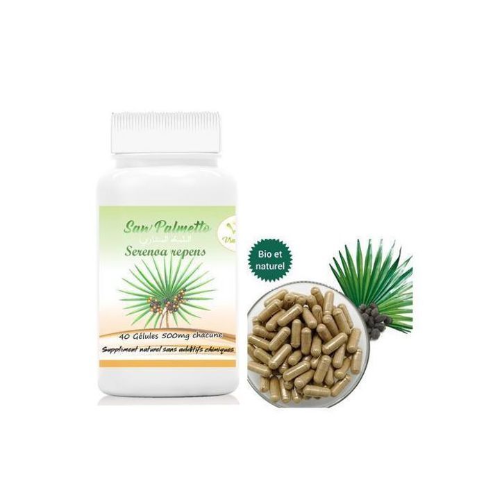 Vrai nature S.A.W PALMETTO santé urinaire et trouble de prostate l'infertilité /40 gélules