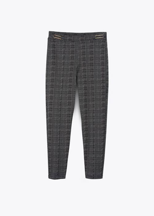 Pantalon - MARWA - Black Checks - Intemporel - Femme - Adulte