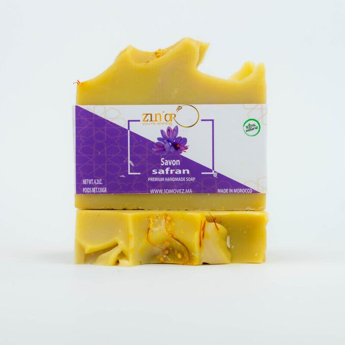 Savon - ZIN'OR - Safran - 120g - Hydratant - Anti-âge - Doux