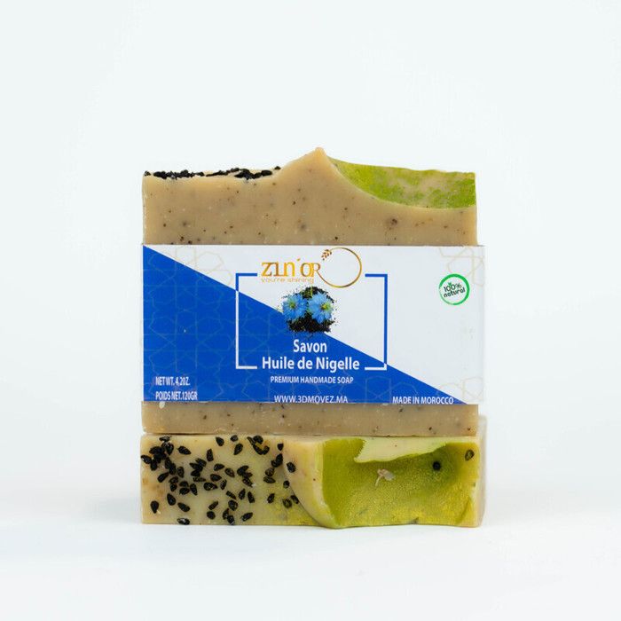 Savon - ZIN'OR - Savon artisanal à l’huile de nigelle - 120g - Hypoallergénique - Peaux sensibles