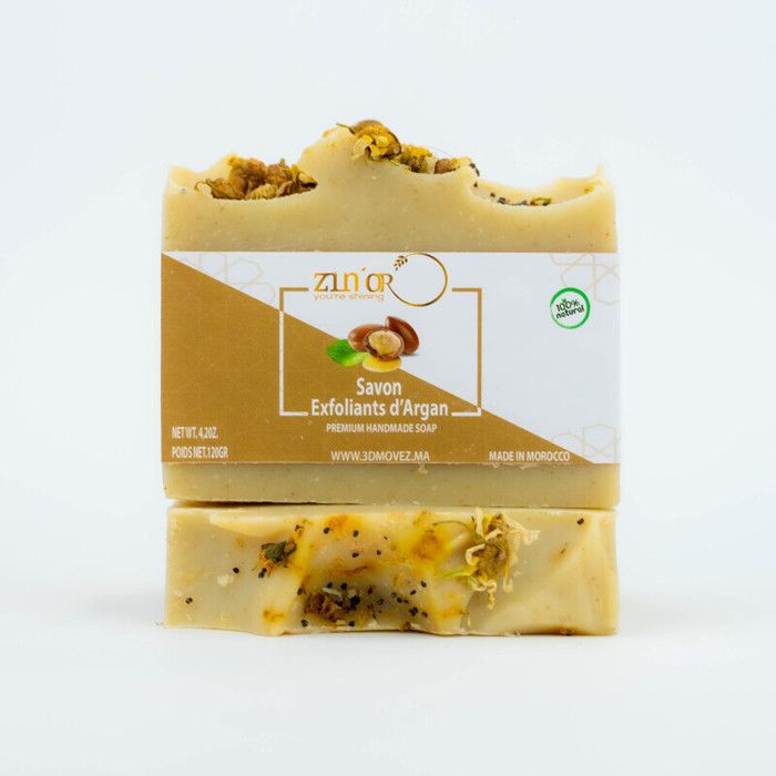 Savon exfoliant - ZIN'OR - 120g - Très hydratant - Anti-eczéma - Adoucissant