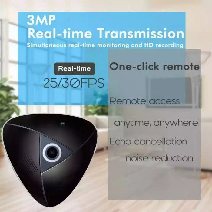 Caméra IP intelligente 360 degrés 3MP