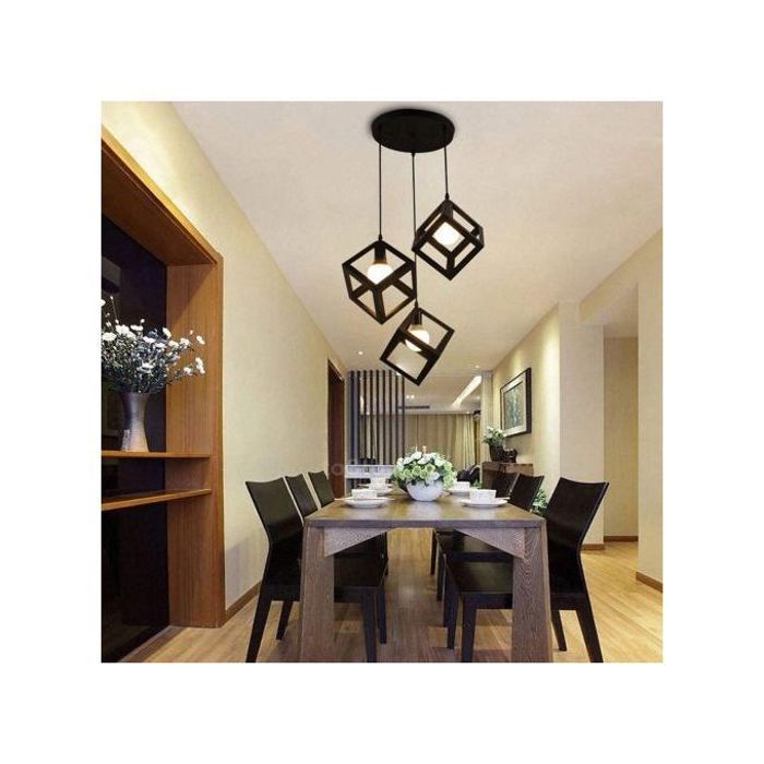 Suspension Lampe de Style Moderne en métal Suspension + 3 Lampes LED 9w OFFERTE