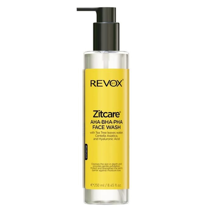 Gel Nettoyant - REVOX - ZITCARE - 250ml - AHA BHA PHA - Vegan pour peaux grasses