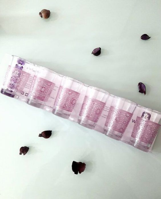 Verres à Thé - DIMLAJ - 43640 - Lot de 6 - 8,5 cm de hauteur - Verre à pied