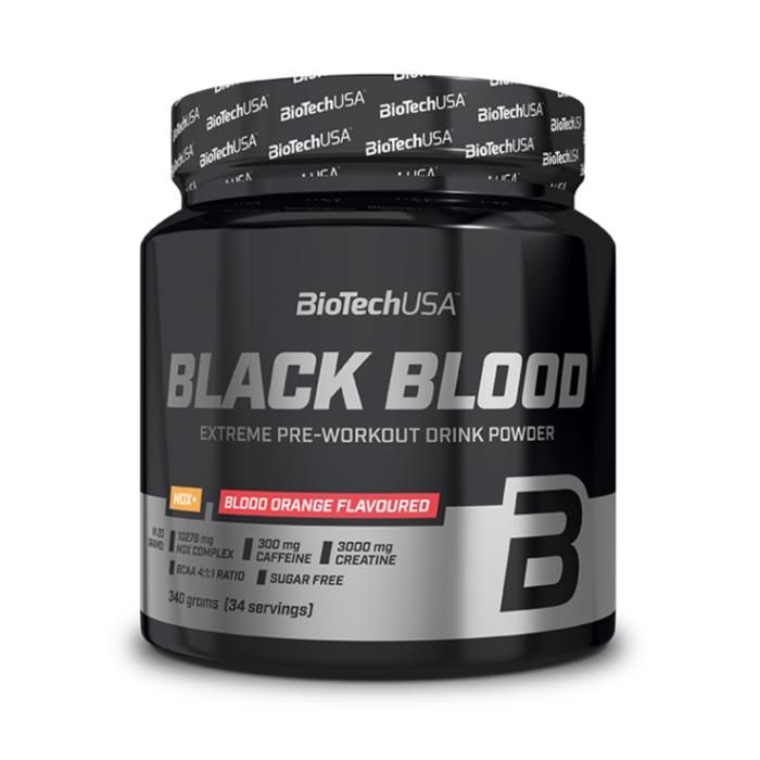 Black Blood NOX+ 330g, Pre workout + Creatine - Blood orange