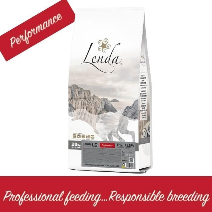 Croquettes pour Chien - LENDA - LC Performance - 20 KG - 35,5% Protéines - Énergie 4000 Kcal/kg