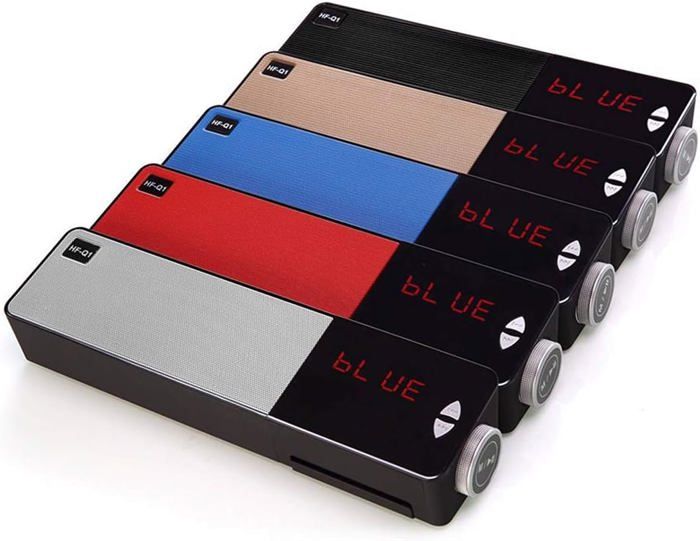 Haut-parleur Bluetooth LED sans fil , support de téléphone home cinéma bureau horloge de table, Radio FM /carte TF/USB/heure