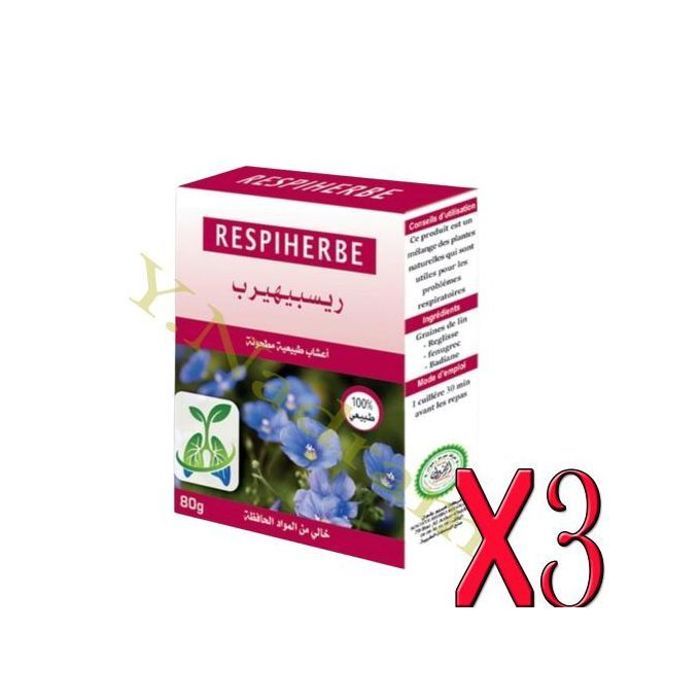 Respiherb 3 boite Traitement naturel efficace contre les allergies et l’essoufflement