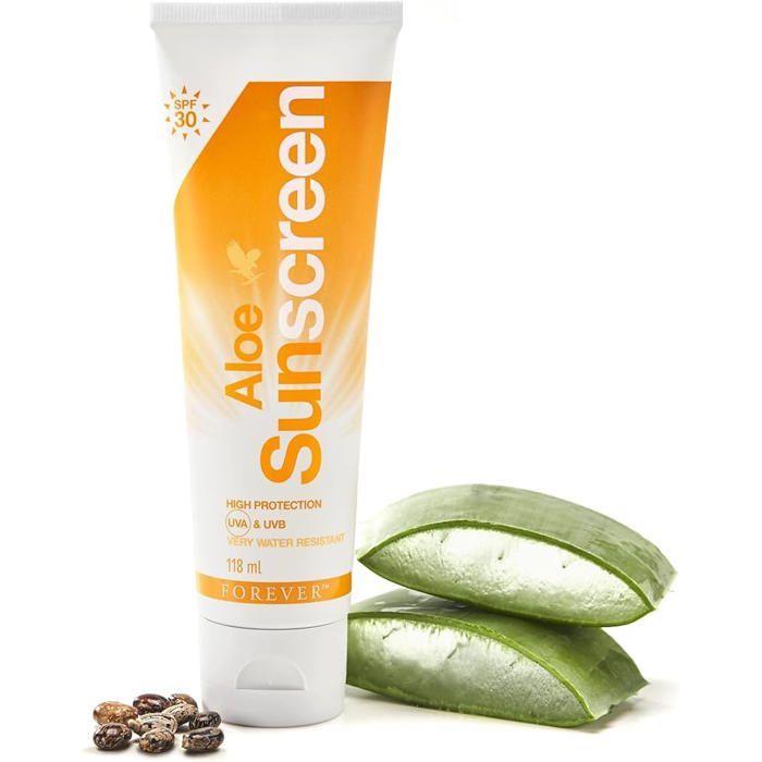 Crème Solaire - Forever - Aloe Sunscreen - Protection 30 - Texture Minérale - UVB et UVA