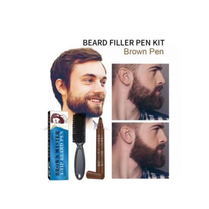 Brown Master 4 Tips Beard Filler Pen Kit