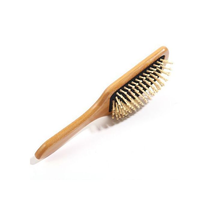 Brosse à cheveux - KIMO FINDS - Picots en bois naturel - Couleur bambou - Pour femme - Adulte
