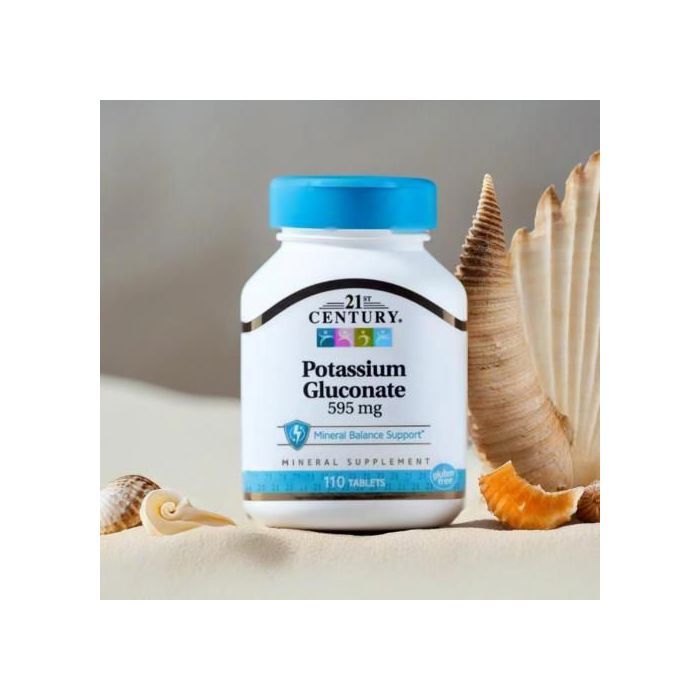 21st Century, Potassium Gluconate, 595 mg, 110 Tablets