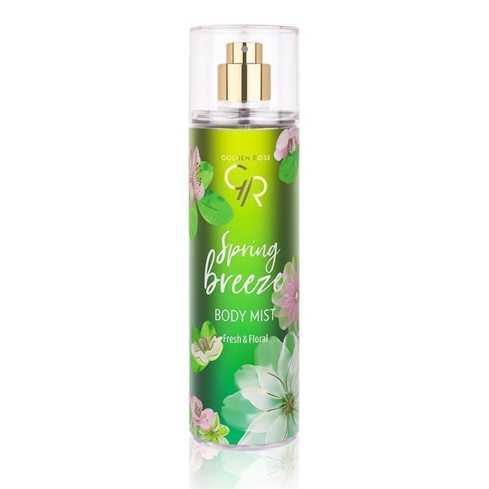 Brume corporelle - GOLDEN ROSE - Spring Breeze - 200ml - Végétalienne - Parfum floral