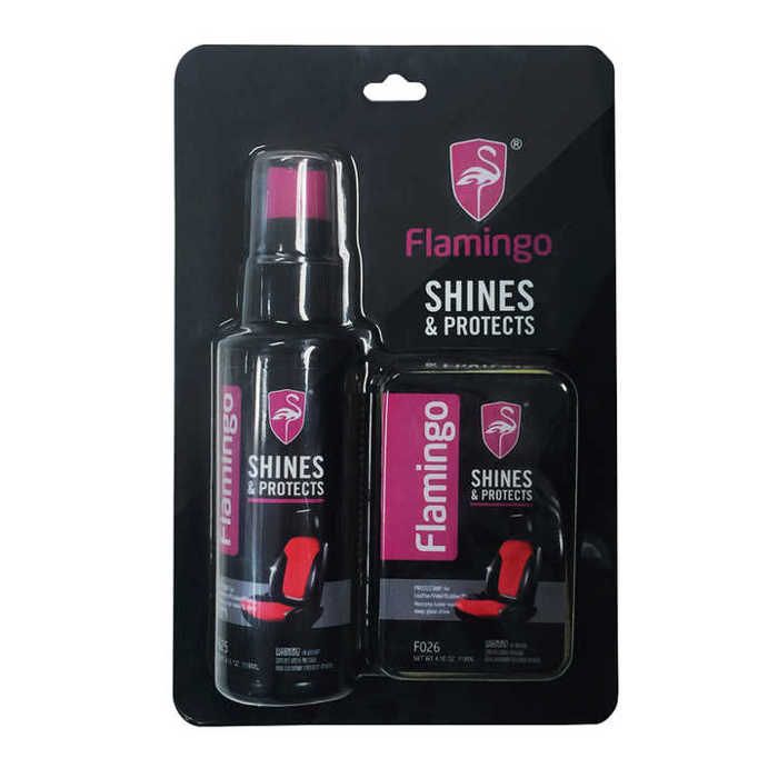 Soins de voiture ou De Nettoyage Flamingo Shines & Protect Protectant surfaces pour illuminer protéger vinyle caoutchouc plastique