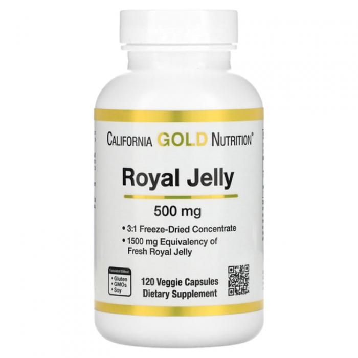California Gold Nutrition, Royal Jelly, 500 mg, 120 gélules végétales