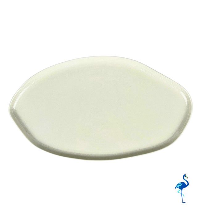 ASSIETTE ALUMILITE 32CM OVALE BLANCHE
