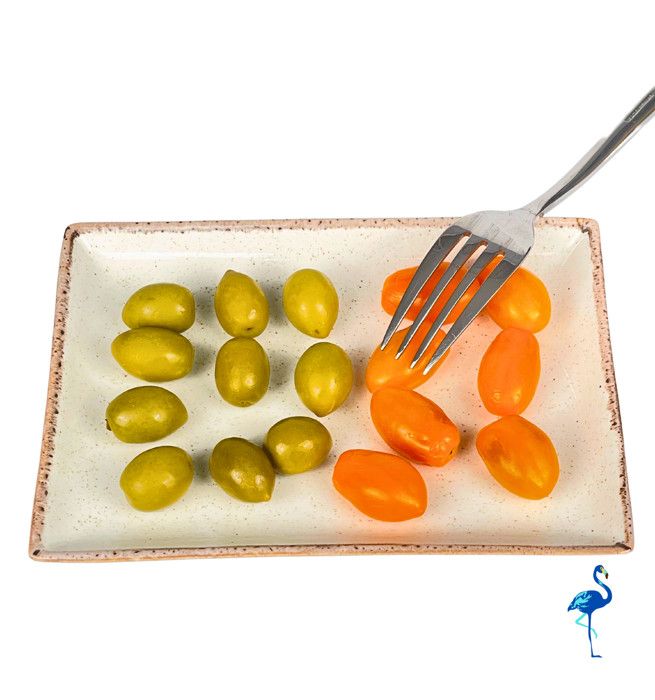 ASSIETTES RECTANGLE SEASONS 18CM BEIGE ( 6 PIECES )