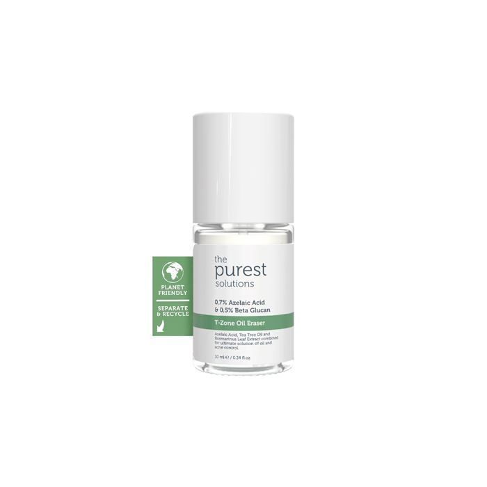 The Purest Solutions - Soin Sébo-Régulateur Zone-T avec Acide Azélaique 0,7% et Bêta Glucane 0,5% - 10 ml