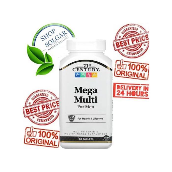 Mega Multi pour hommes, Multivitamines et multiminéraux, 90 comprimés