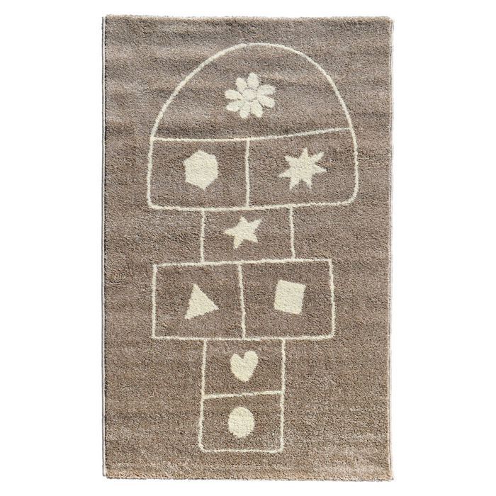 Tapis Enfant - 100x150 cm - MARELLE taupe - Polypropylène - UN AMOUR DE TAPIS