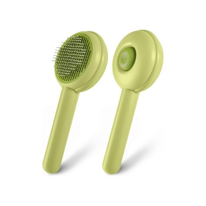 Brosse pour Chat et Chien, auto-nettoyante avec bouton pratique