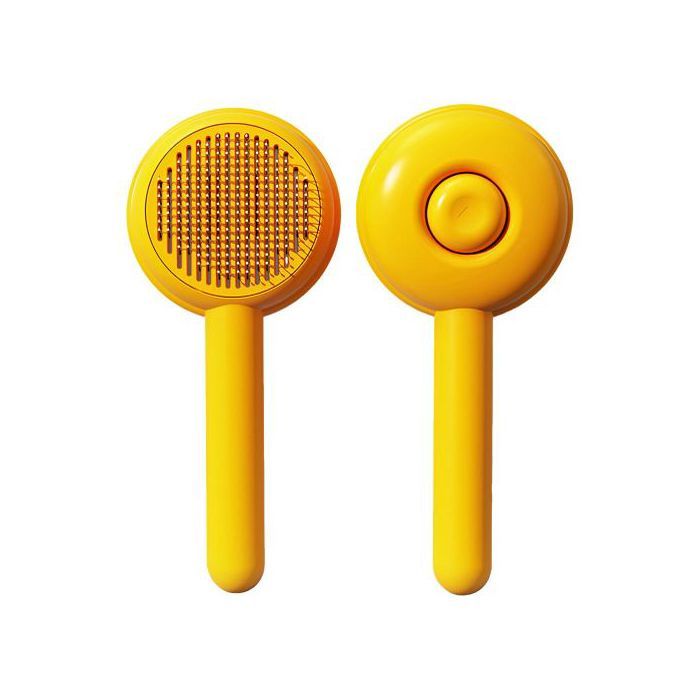 Brosse pour Chat et Chien, auto-nettoyante avec bouton pratique