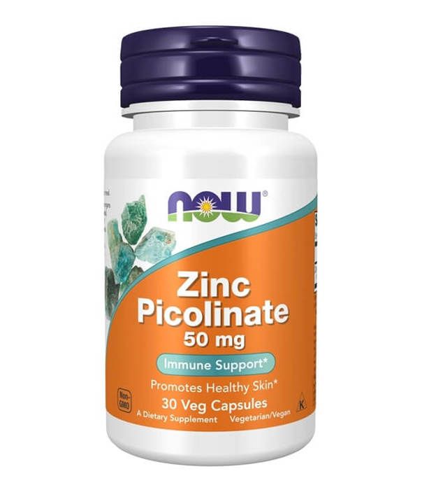 Zinc picolinate,50 mg, 30 capsules végétariennes