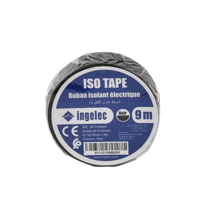 RUBAN ISOLANT NOIR 0.13X19-9M RI131909N