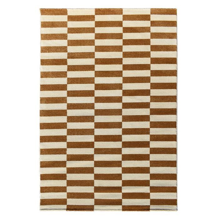 Tapis moderne - 120x170 cm - DANYO beige, or - Polypropylène - UN AMOUR DE TAPIS