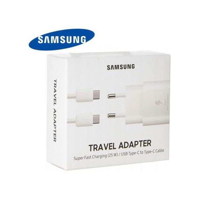 Samsung CHARGEUR SECTEUR 25W + Câble Type-C Blanc