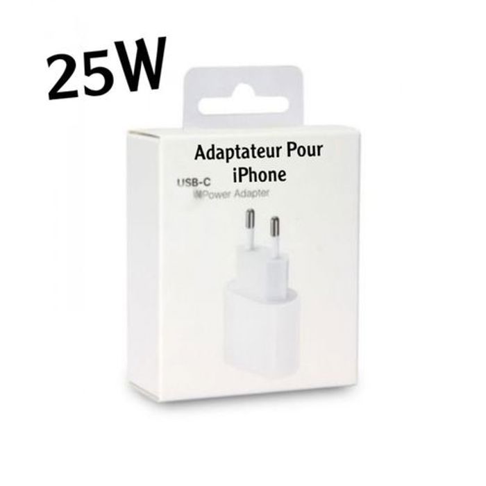 Chargeur Adaptée 25W Pour iPhone 12/13/14 PRO MAX
