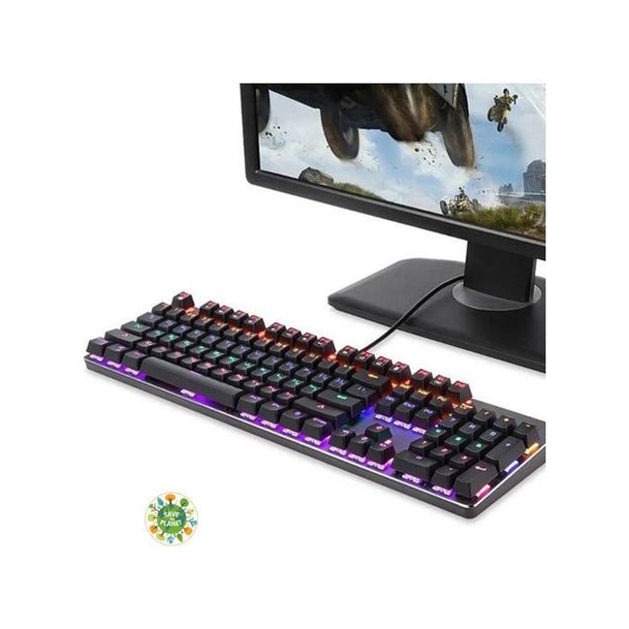 GameYes Clavier Mécanique Gamer Blue Switch